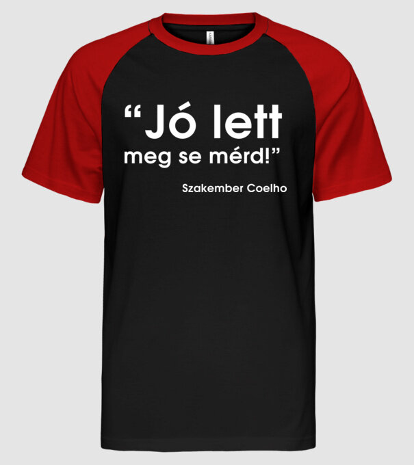  minta fekete/piros pólón