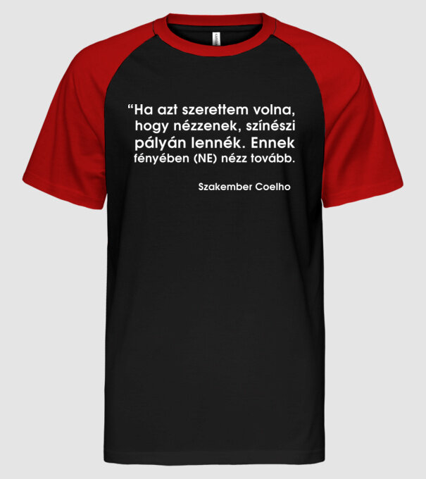  minta fekete/piros pólón