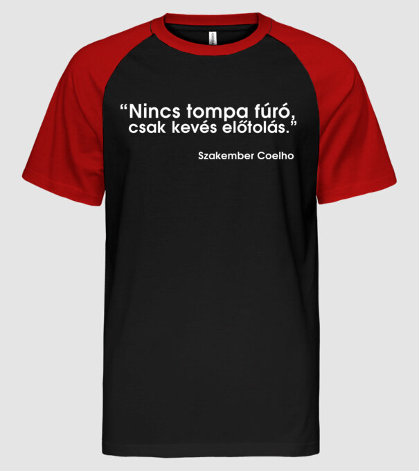  minta fekete/piros pólón