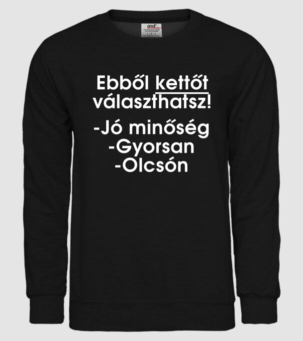  minta fekete pólón