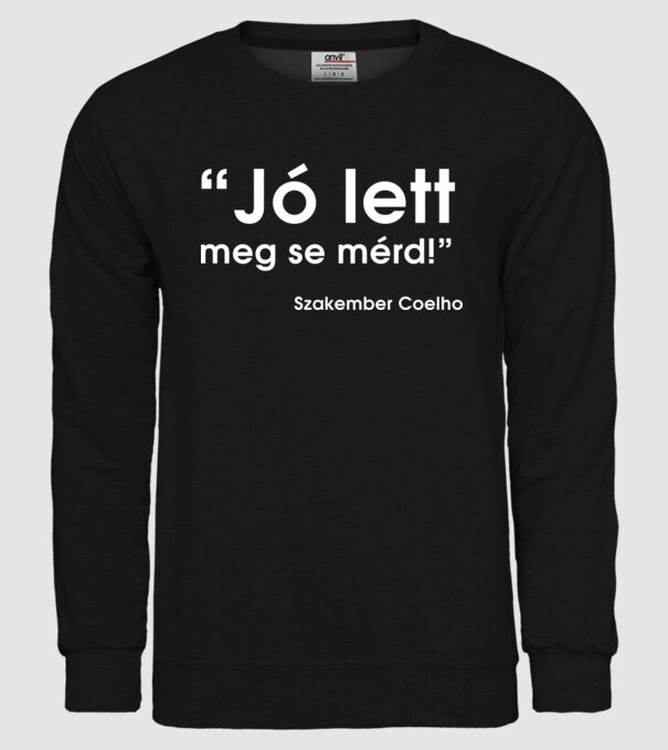  minta fekete pólón