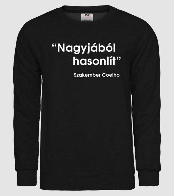  minta fekete pólón