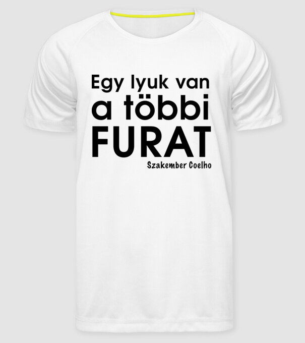  minta fehér pólón