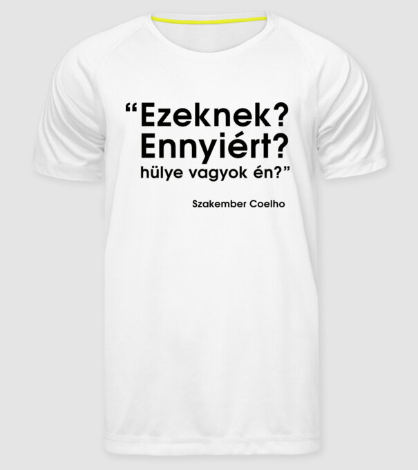  minta fehér pólón