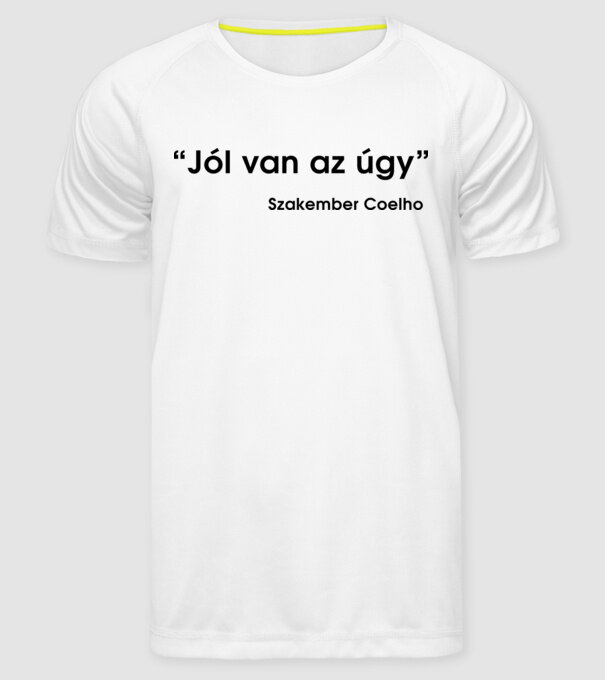  minta fehér pólón