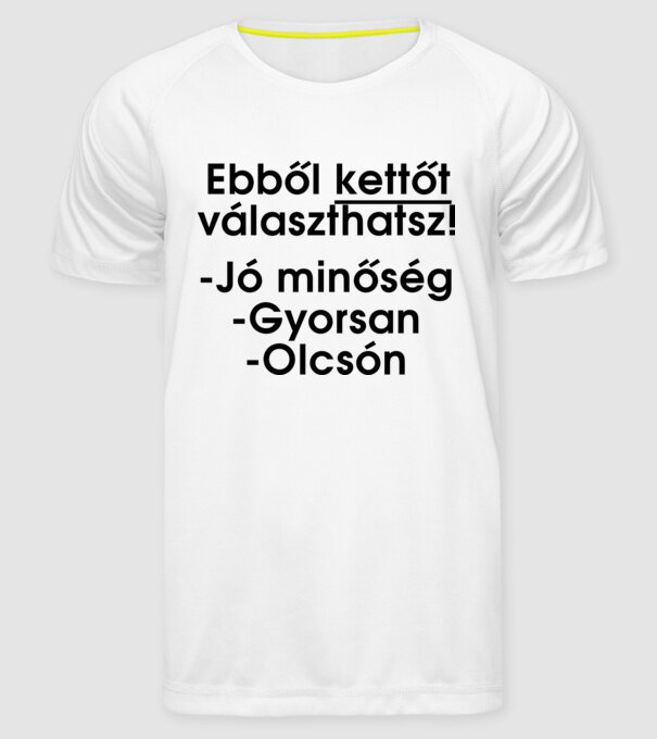  minta fehér pólón