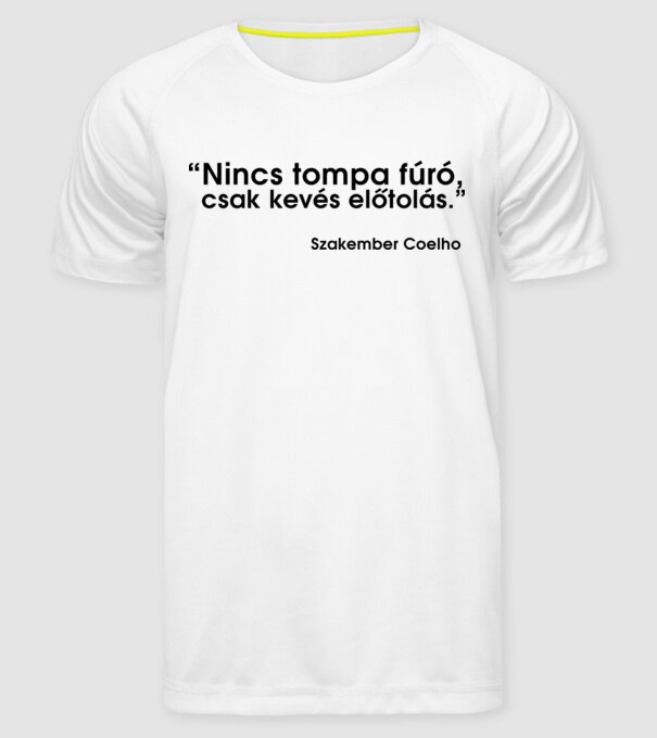  minta fehér pólón