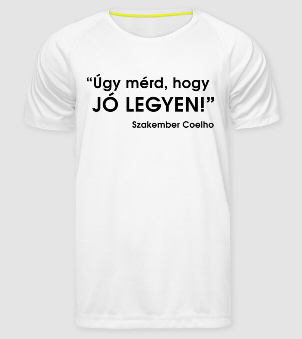  minta fehér pólón