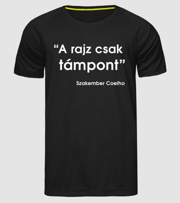  minta fekete pólón