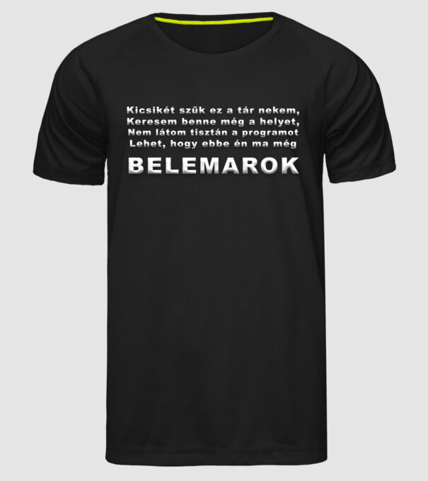  minta fekete pólón