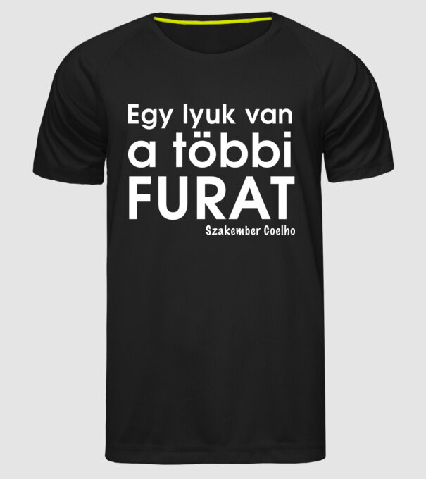  minta fekete pólón