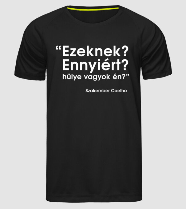  minta fekete pólón
