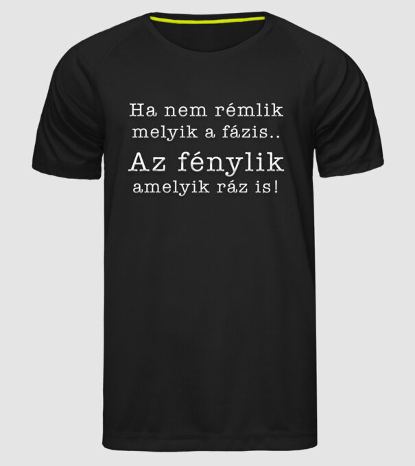  minta fekete pólón