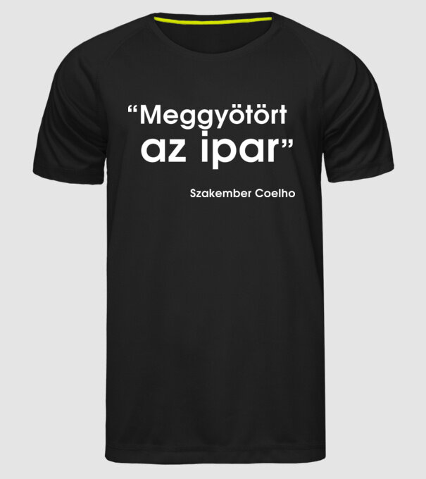  minta fekete pólón