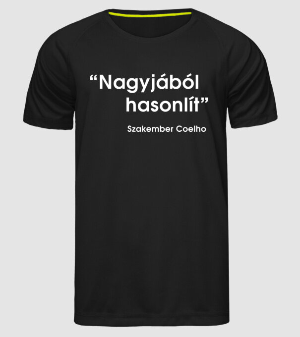  minta fekete pólón