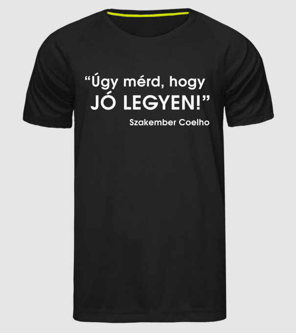  minta fekete pólón