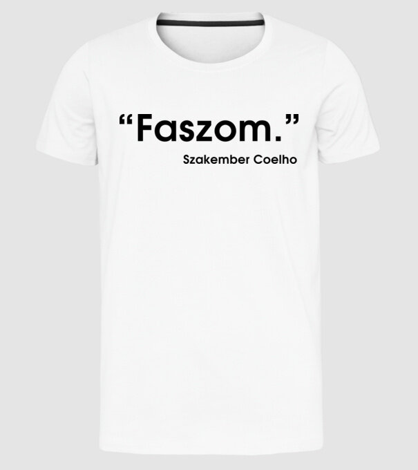  minta fehér pólón