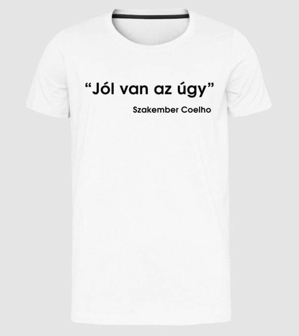  minta fehér pólón