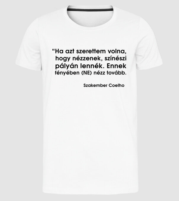  minta fehér pólón