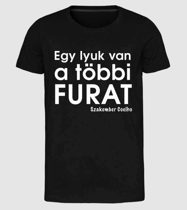  minta fekete pólón