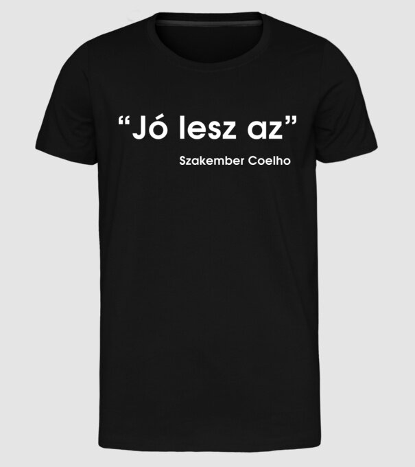  minta fekete pólón