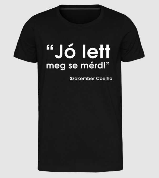  minta fekete pólón