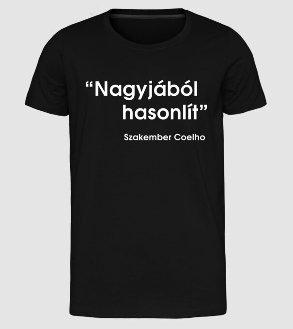  minta fekete pólón