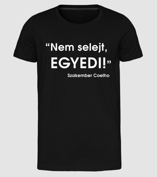  minta fekete pólón