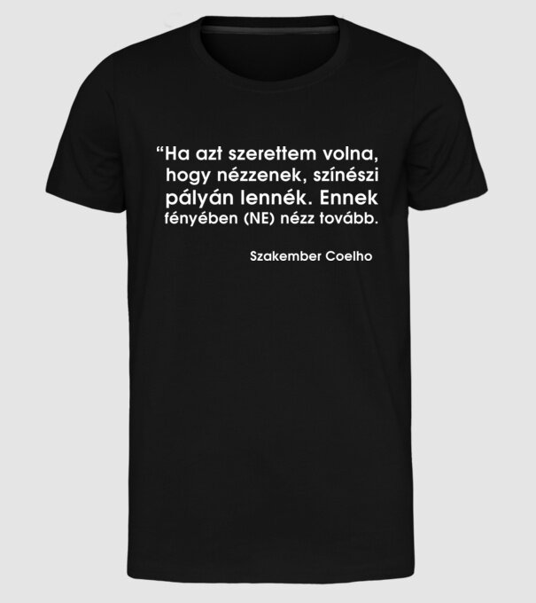  minta fekete pólón