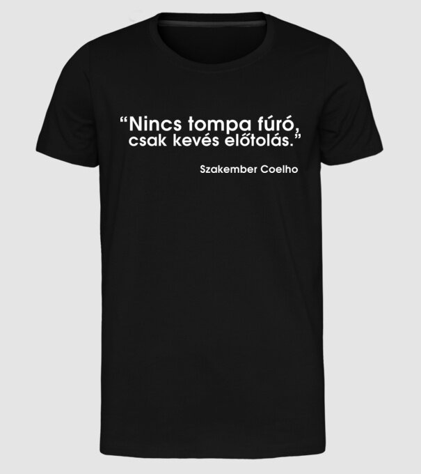  minta fekete pólón