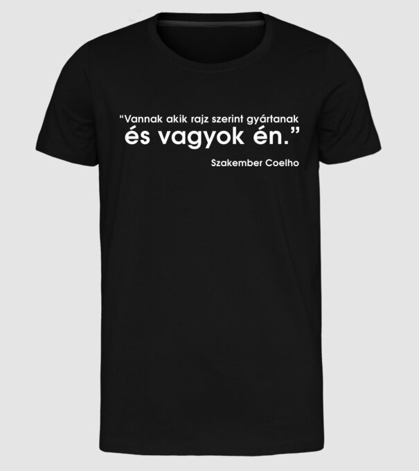  minta fekete pólón