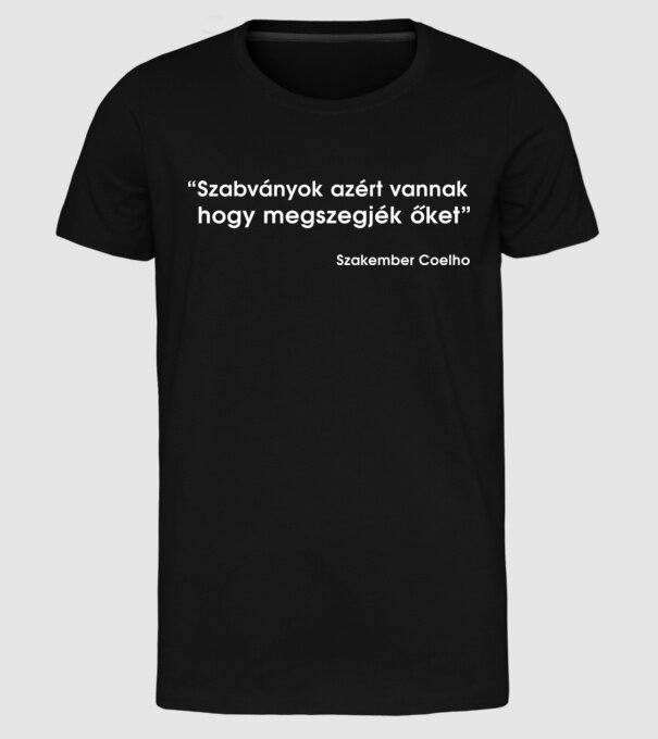  minta fekete pólón