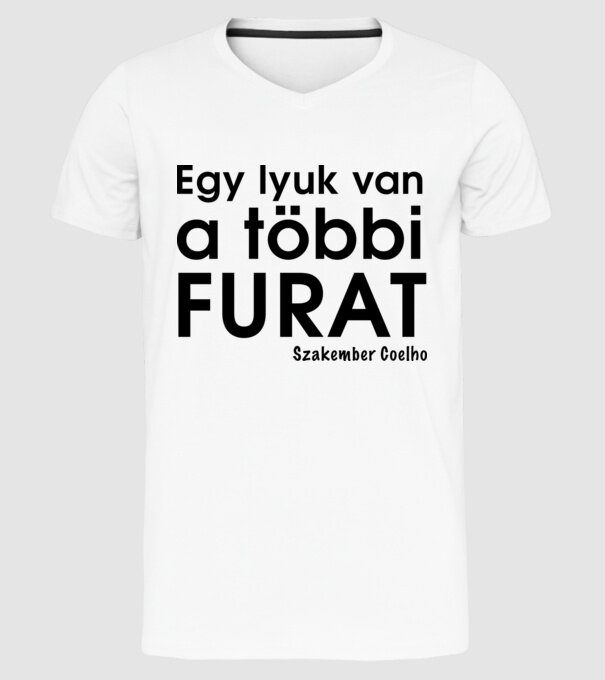  minta fehér pólón
