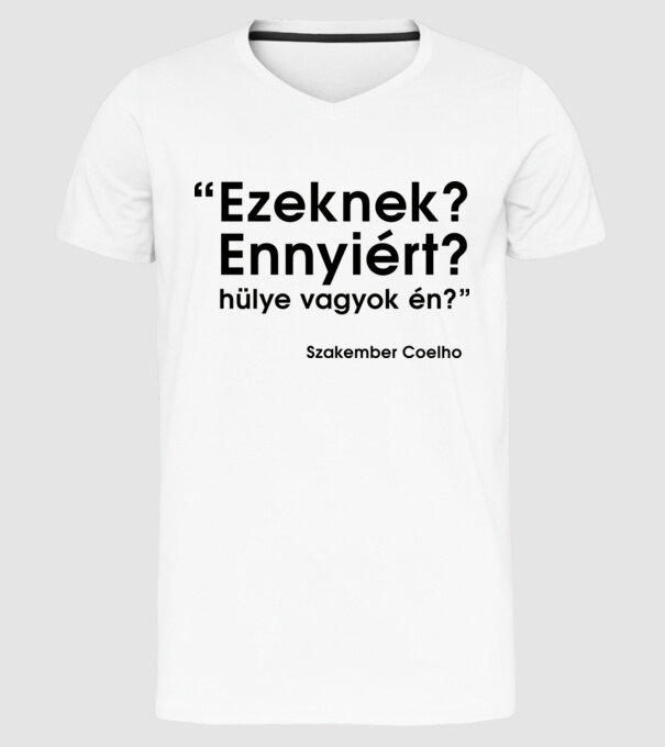  minta fehér pólón