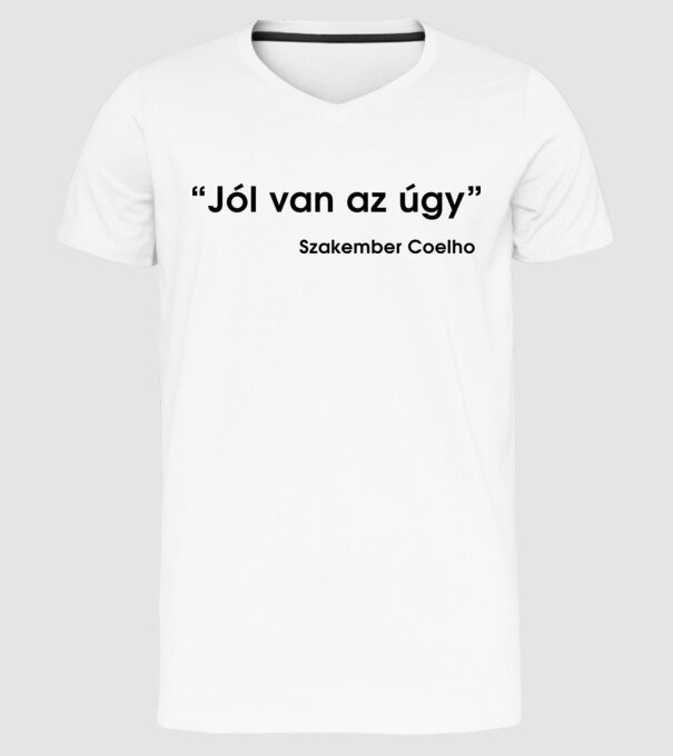 minta fehér pólón