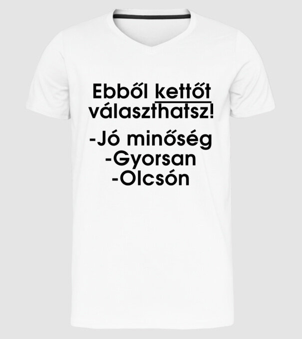  minta fehér pólón