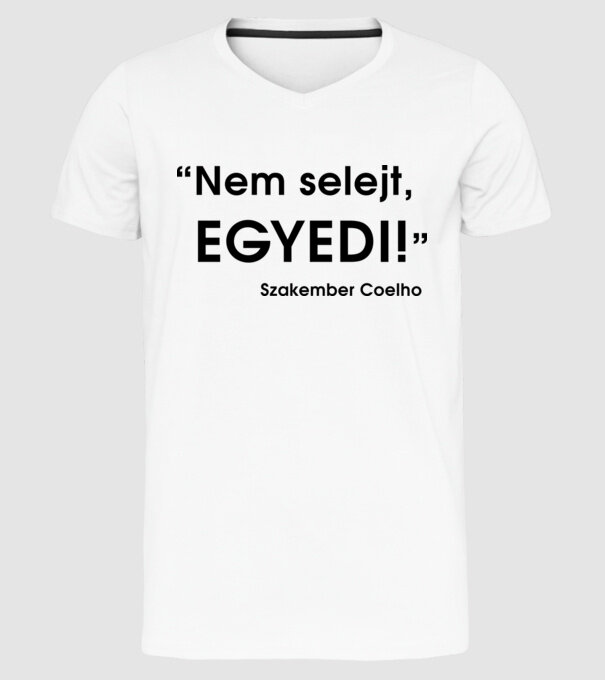  minta fehér pólón