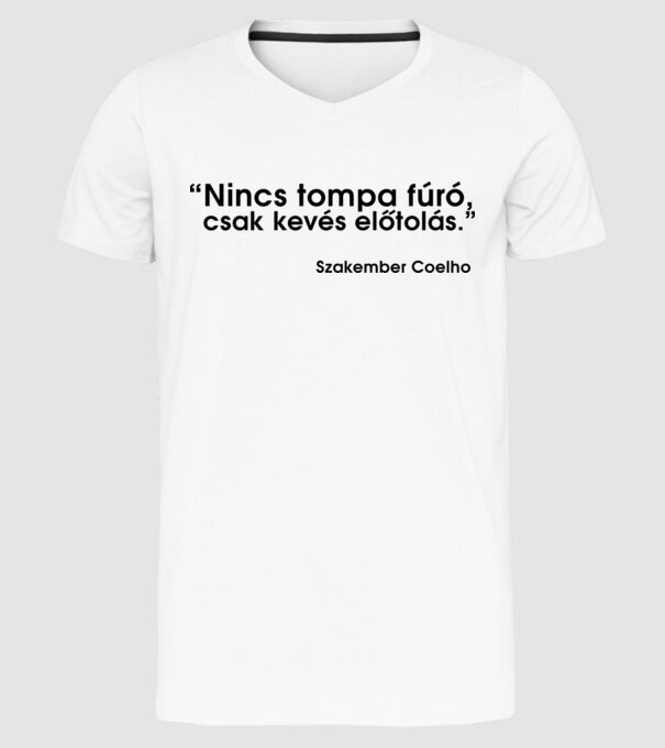  minta fehér pólón