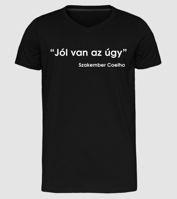  minta fekete pólón