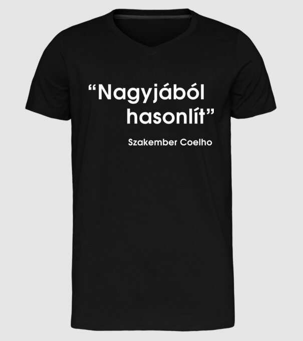  minta fekete pólón