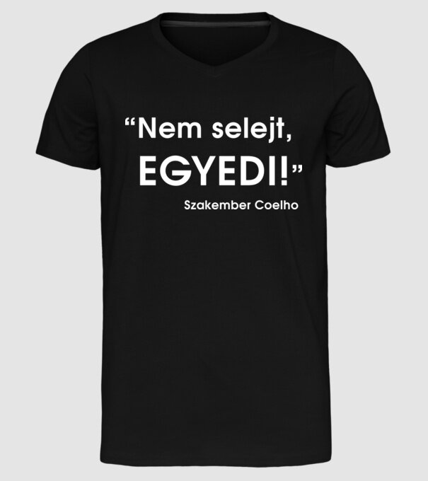  minta fekete pólón