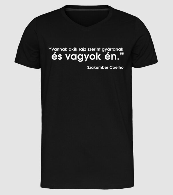  minta fekete pólón