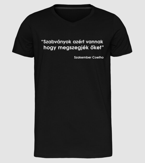  minta fekete pólón
