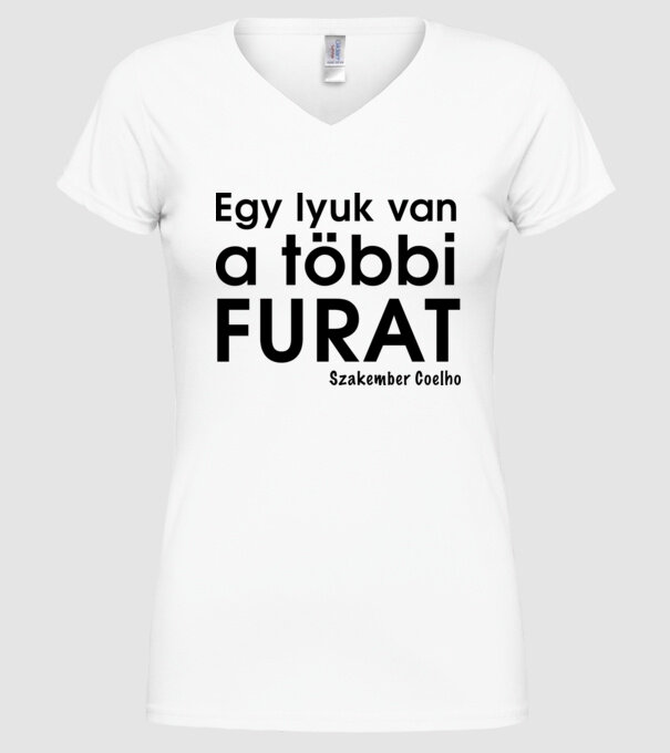  minta fehér pólón