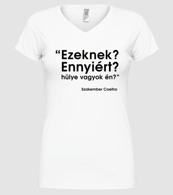  minta fehér pólón