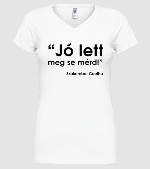  minta fehér pólón