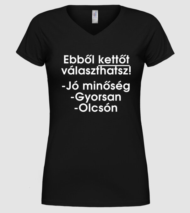  minta fekete pólón