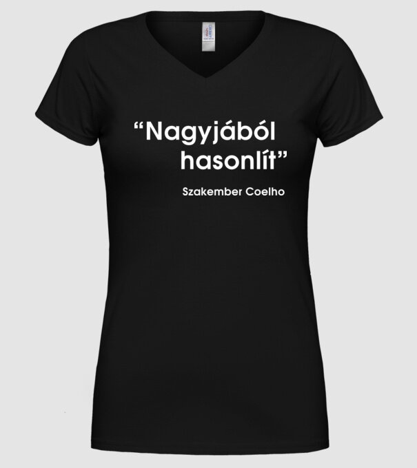  minta fekete pólón
