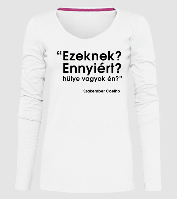  minta fehér pólón