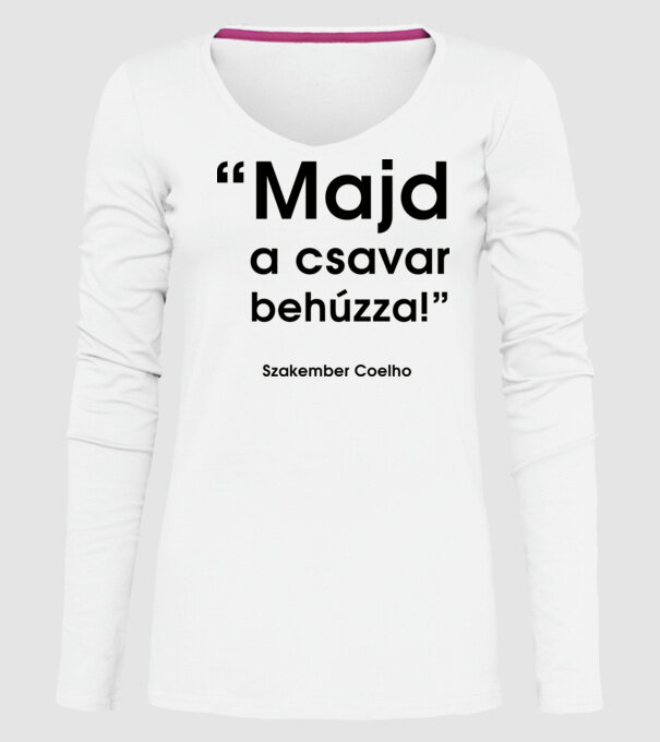  minta fehér pólón
